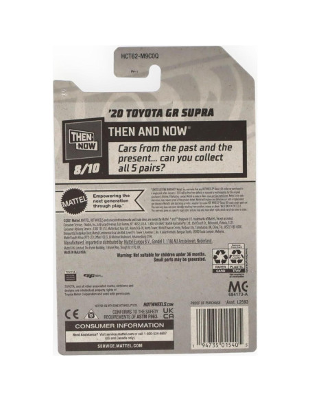 Hot Wheels Toyota GR Supra 1:64 Metal L2593