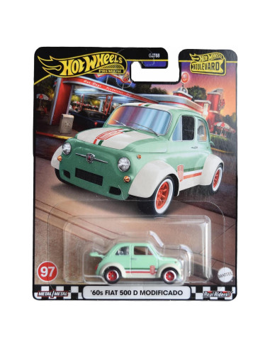Hot Wheels Fiat 500 D Modificado 60s Verde 1:64 Metal