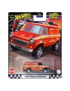 Hot Wheels Boulevard Ford Transit Supervan 1:64 Naranja Coleccionable