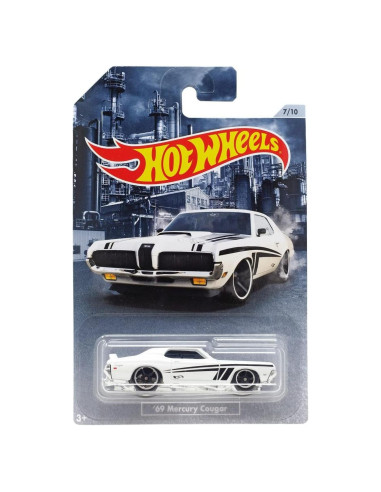 Hot Wheels Muscle Car '69 Mercury Cougar 1:64 Blanco