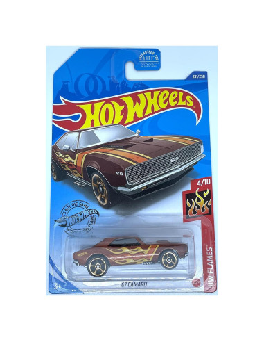 Auto de colección Hot Wheels '67 Camaro HW Flames Cobre