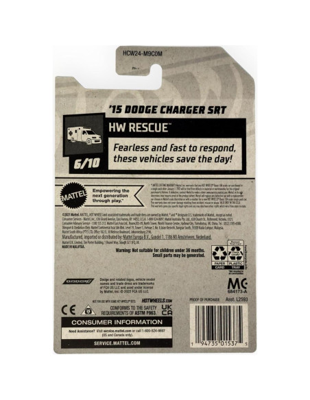 Hot Wheels 2022 Dodge Charger SRT EMS Azul 6/10 206/250
