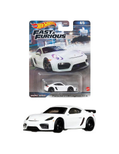 Hot Wheels Rápidos y Furiosos Coche Metal 718 Cayman GT4 6cm