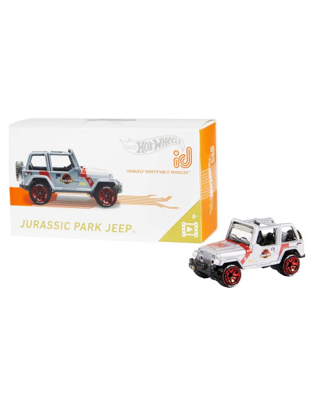 Hot Wheels id Jeep Jurassic Park Mattel 5x13.5x7.5cm
