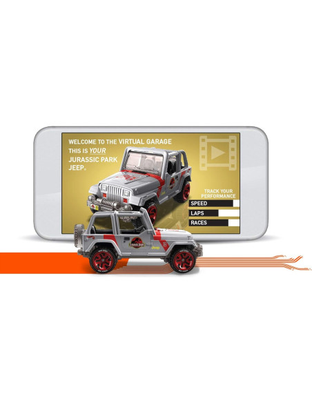 Hot Wheels id Jeep Jurassic Park Mattel 5x13.5x7.5cm