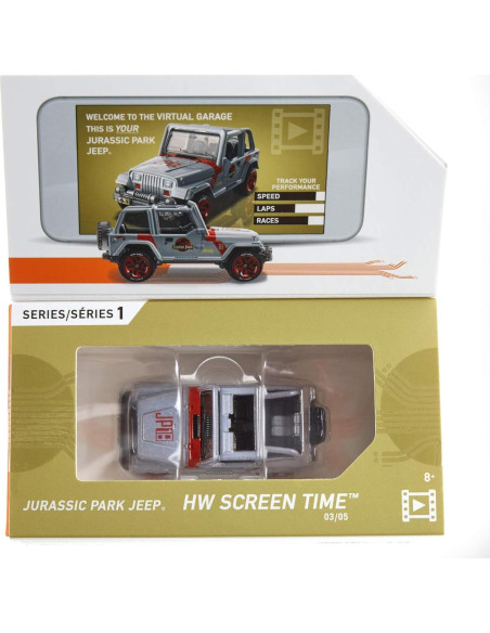 Hot Wheels id Jeep Jurassic Park Mattel 5x13.5x7.5cm