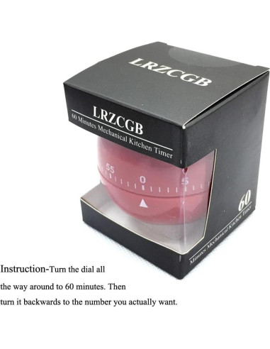 Temporizador Mecánico de Cocina LRZCGB Tomate 60 Minutos