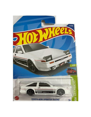DieCast Hot Wheels Toyota AE86 Sprinter Trueno Blanco 1:64