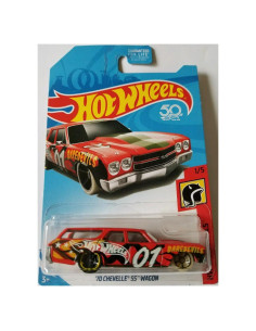 Hot Wheels 2018 HW Daredevils 70 Chevelle SS Wagon Rojo