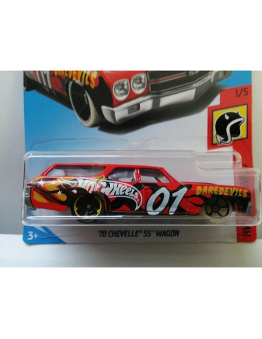 Hot Wheels 2018 HW Daredevils 70 Chevelle SS Wagon Rojo