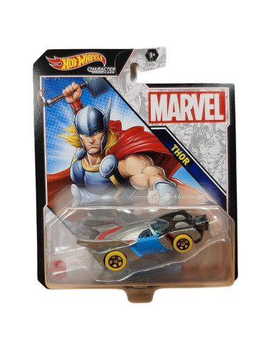 Hot Wheels Coche Marvel Thor 1:64 Metal Fundido 7.62 cm
