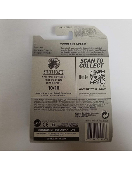 Coche de metal fundido Hot Wheels Bestias de la Calle 1:64