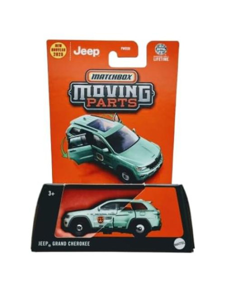 Matchbox Jeep Grand Cherokee 2008 Verde 1:64 Diecast con Partes Móviles