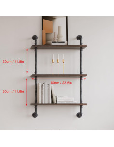 Estante de Tubería Industrial THRONKENGER 3 Niveles 61 cm 2