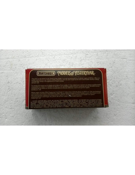 Modelo Diecast Matchbox Y-35B Ford 1930 Ambrosía Azul 1:40