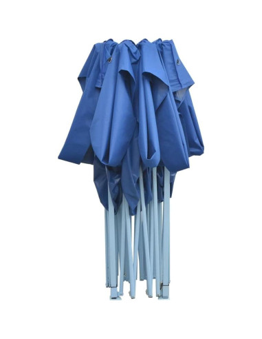 Carpa de Fiesta Plegable KCCLVER 280x410 cm Azul Resistente UV