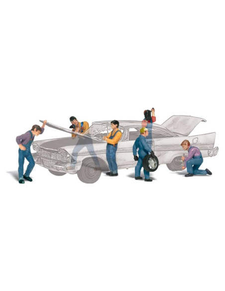 Figuras Mecánicos de Automóviles Woodland Scenics HO
