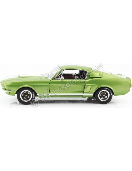 Coche Miniatura Coleccionable Solido 1:18 Shelby Mustang GT500 Verde Lima