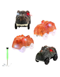 Coches de Carreras LED Camel Home - 4 Piezas para Pistas