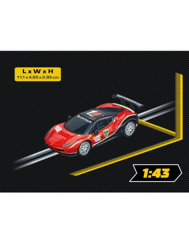 Coche de Slot Carrera GO Ferrari 488 GT3 1:43 Multicolor
