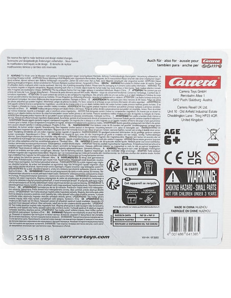 Coche de Slot Carrera GO Ferrari 488 GT3 1:43 Multicolor