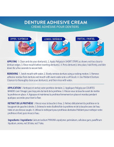 Crema Adhesiva para Prótesis Poligrip Fuerte Sujeción 2x68g 2