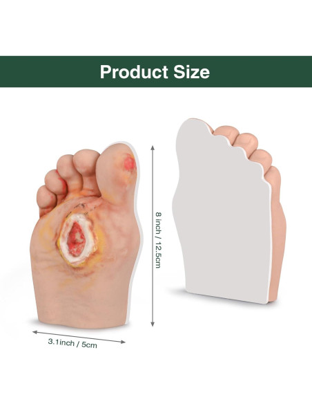 Modelo de Cuidado del Pie Diabético 5 Pcs Ultrassist - Simulador Grado 1-5