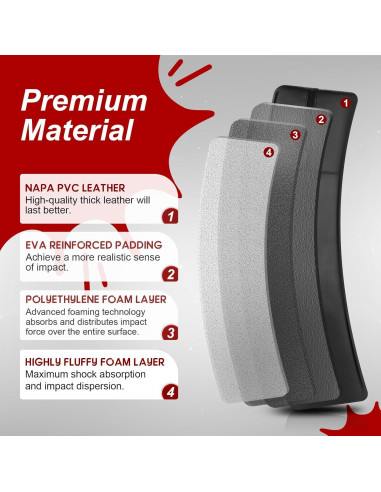 Pad de Kickboxing Hikeen 61x40.6cm Espuma Densa y Suave