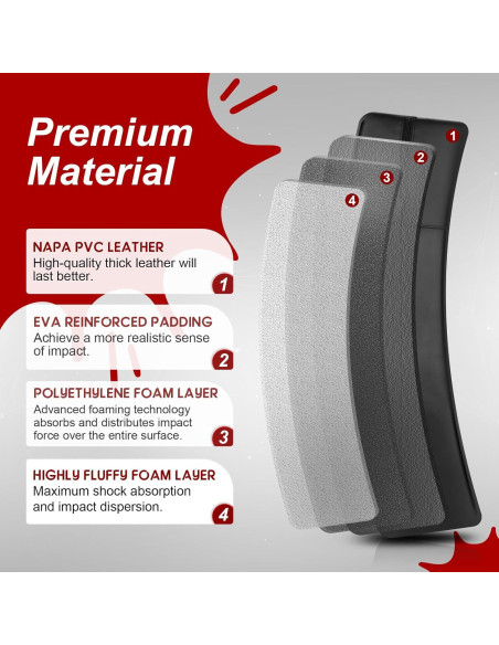 Pad de Kickboxing Hikeen 61x40.6cm Espuma Densa y Suave