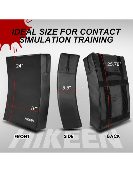 Pad de Kickboxing Hikeen 61x40.6cm Espuma Densa y Suave