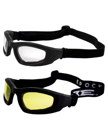 Gafas de Motocicleta Epoch Eyewear - 2 Pares Acolchadas