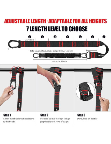 Bandas de Asistencia para Pull Up BesBiu 118kg Ajustables