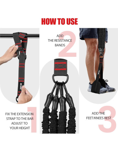 Bandas de Asistencia para Pull Up BesBiu 118kg Ajustables