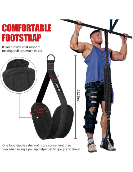 Bandas de Asistencia para Pull Up BesBiu 118kg Ajustables