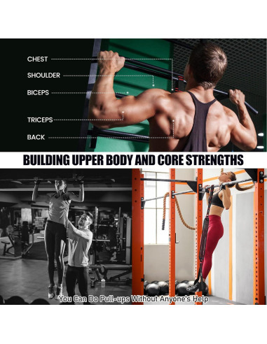 Bandas de Asistencia para Pull Up BesBiu 118kg Ajustables