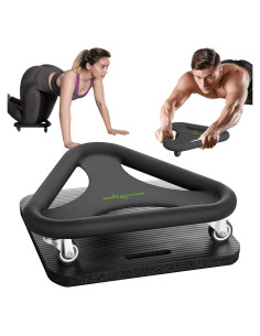 Entrenador de Fuerza Abdominal BODY RHYTHM - Rueda Antideslizante