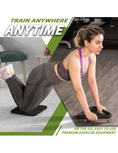 Entrenador de Fuerza Abdominal BODY RHYTHM - Rueda Antideslizante