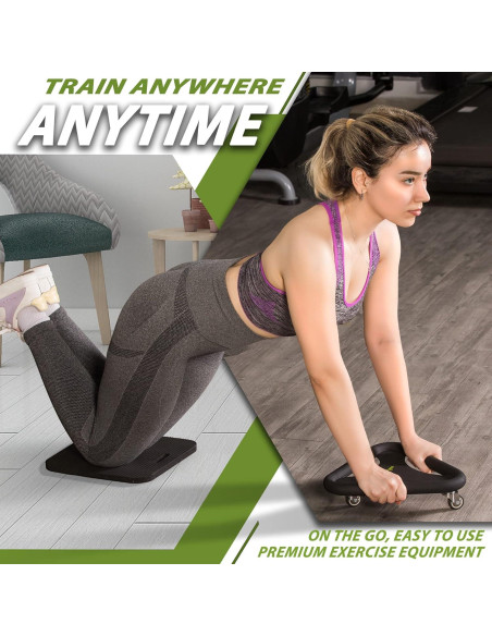 Entrenador de Fuerza Abdominal BODY RHYTHM - Rueda Antideslizante