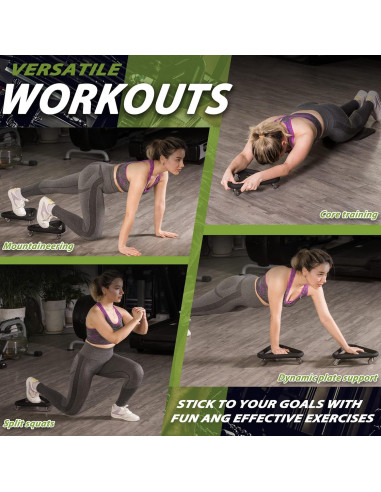 Entrenador de Fuerza Abdominal BODY RHYTHM - Rueda Antideslizante