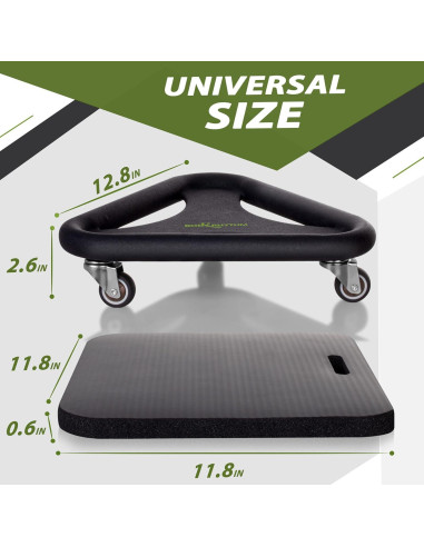 Entrenador de Fuerza Abdominal BODY RHYTHM - Rueda Antideslizante