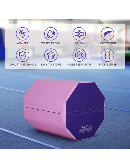 Colchoneta Octagonal Rosa Capacmkseh para Gimnasia y Yoga