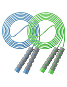 Cuerda de Saltar Ajustable Homello para Niños - Azul-Verde