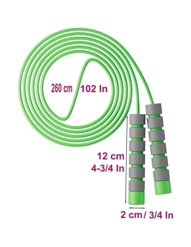 Cuerda de Saltar Ajustable Homello para Niños - Azul-Verde