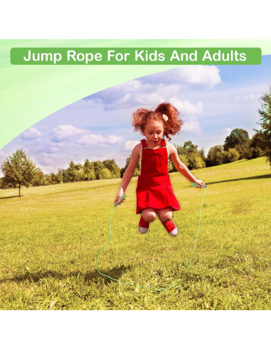 Cuerda de Saltar Ajustable Homello para Niños - Azul-Verde