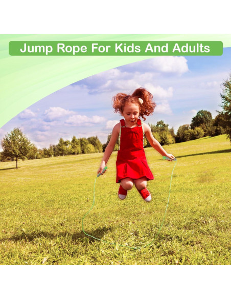 Cuerda de Saltar Ajustable Homello para Niños - Azul-Verde