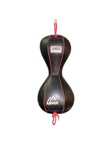 Bolsa Doble Fin Amber Fight Gear para Boxeo - Cuero 25.56cm