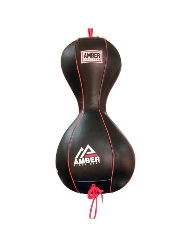 Bolsa Doble Fin Amber Fight Gear para Boxeo - Cuero 25.56cm