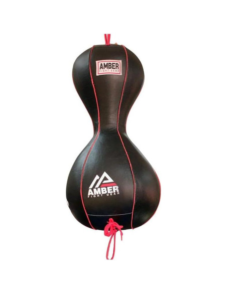 Bolsa Doble Fin Amber Fight Gear para Boxeo - Cuero 25.56cm
