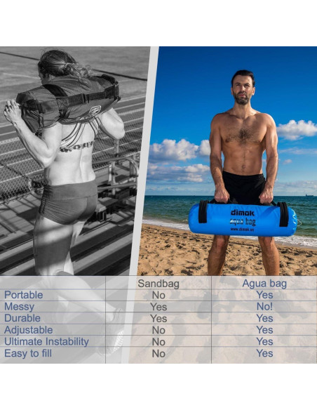 Bolsa de Arena Acuática Dimok 20-35 kg para Entrenamiento