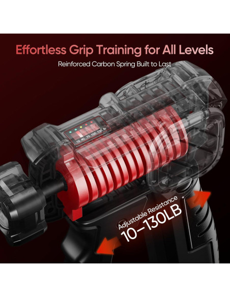 Entrenador de Fuerza de Agarre FitBeast Ajustable 4.54-59 kg